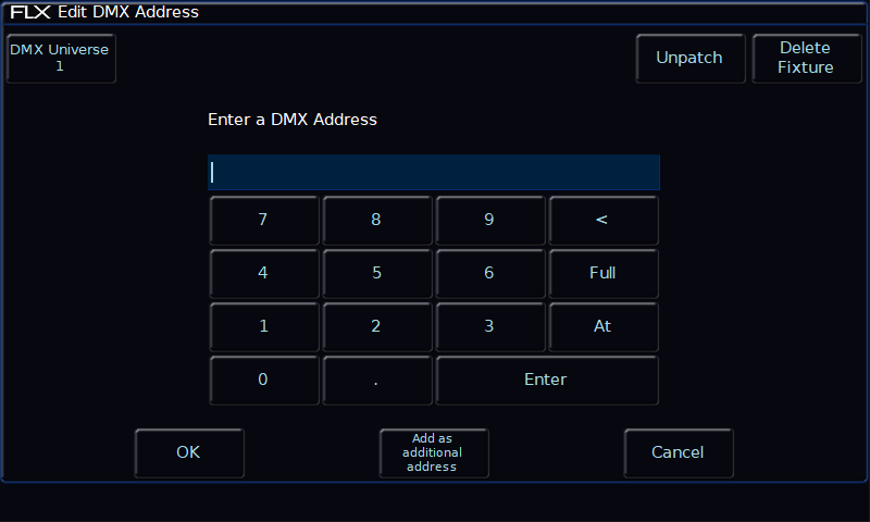 Edit Dmx Address