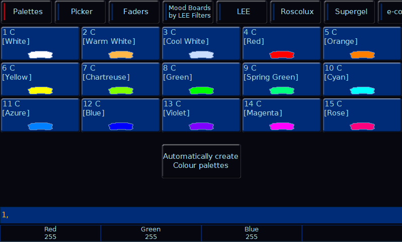 Colourpalettes