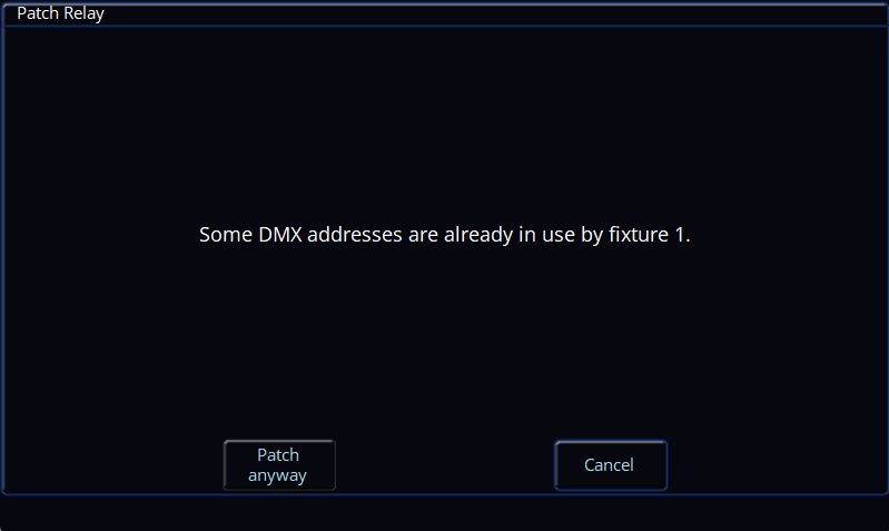 Relay Patch Warning
