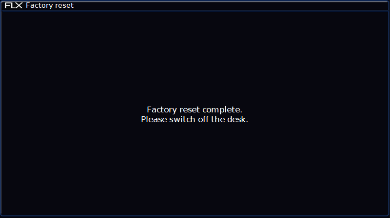 Factoryreset