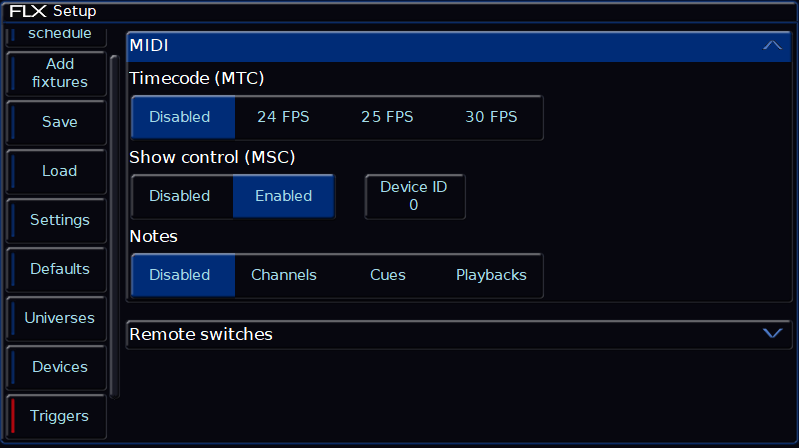 Setuptriggersmsc