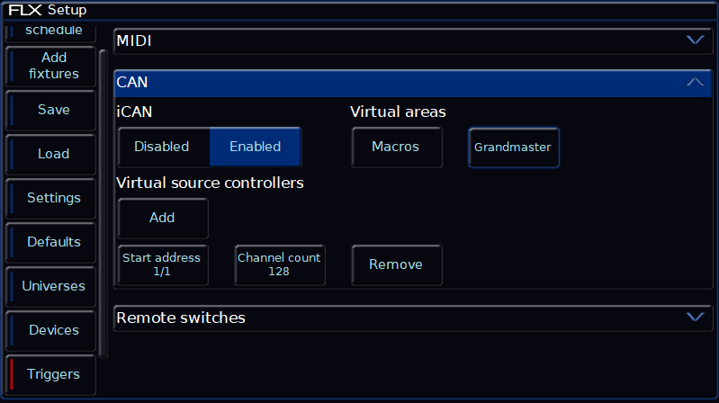 Setuptriggerscan
