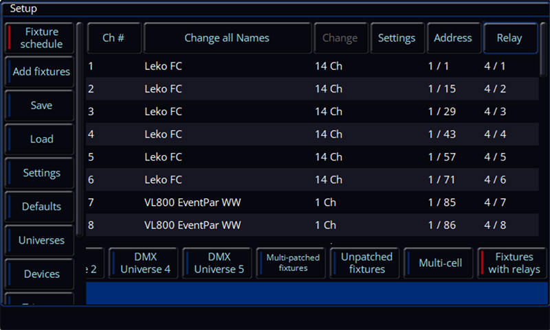 Zeros 8 Fixture Schedule