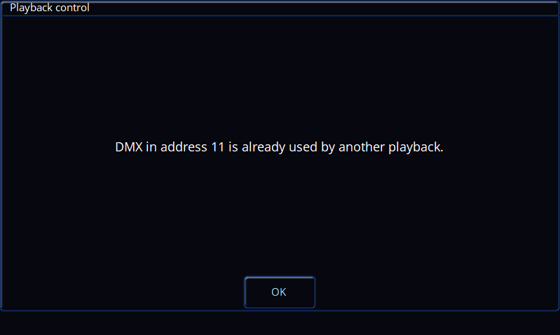 Setuptriggersdmxinputconflict
