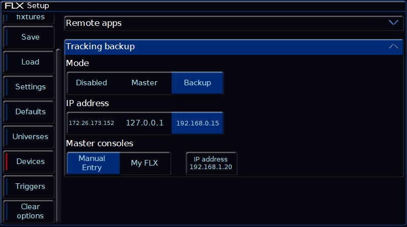 Setuptrackingbackupbackup