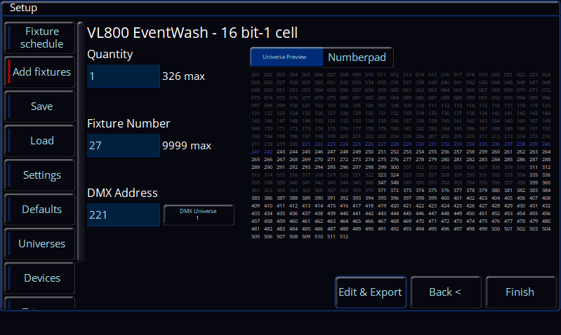Addfixtureseditexport